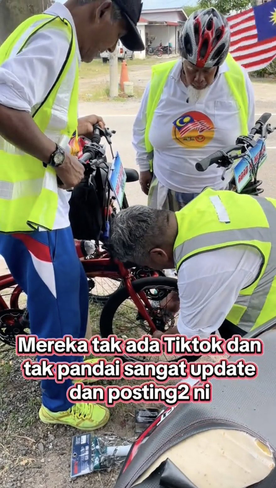 warga emas nekad kayuh basikal 